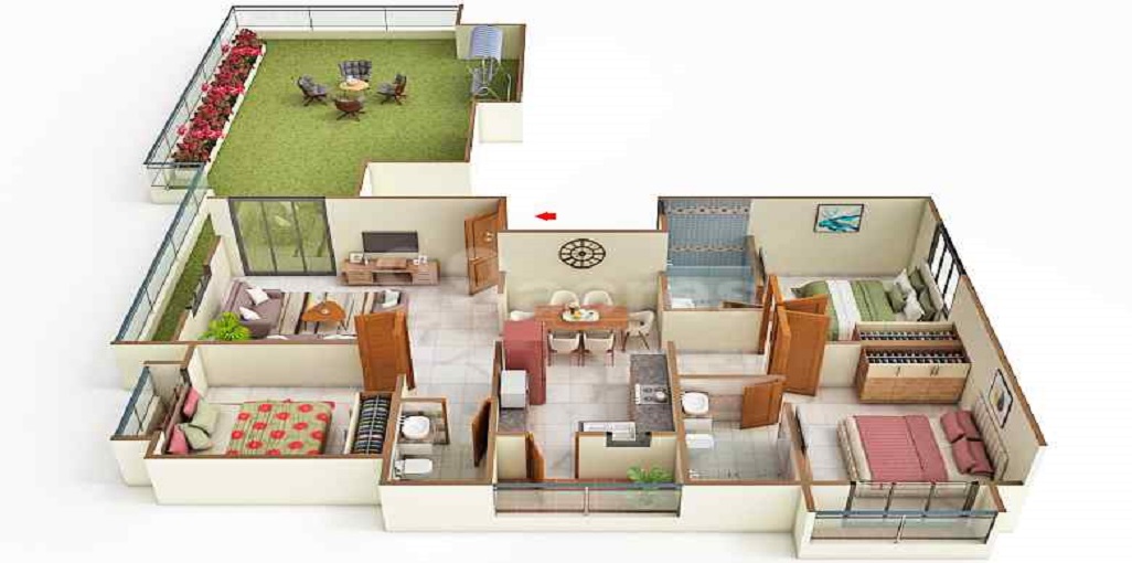 Mahalaxmi Tulsi Darshan Floor Plan