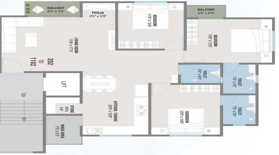 Sunrise Infinity Floor Plan