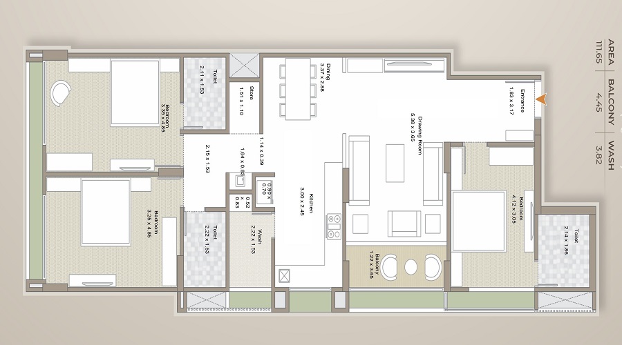Gokul Flora Floor Plan