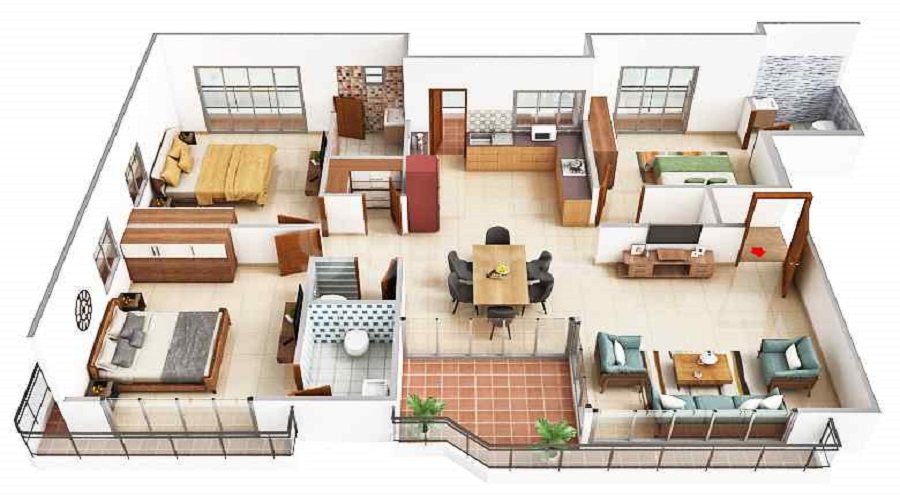 Swastika Empire Floor Plan