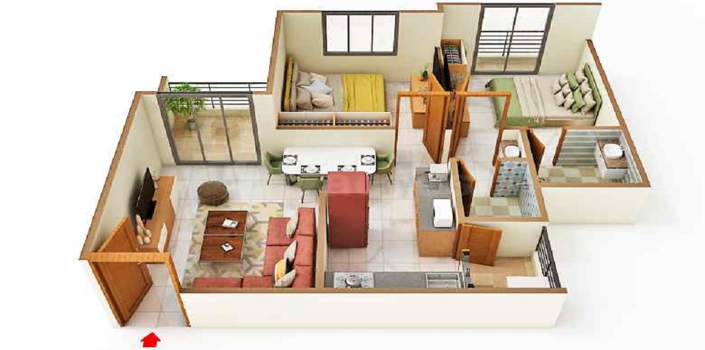 Samruddhi Skyrise 1 Floor Plan