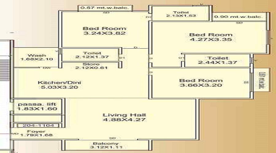 Saroliya Galaxy 73 Floor Plan