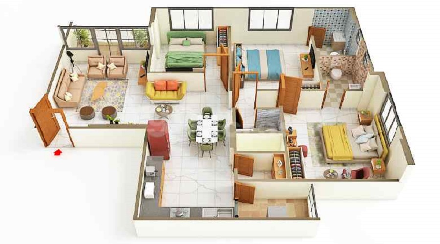 A T Eiffel Towe Floor Plan