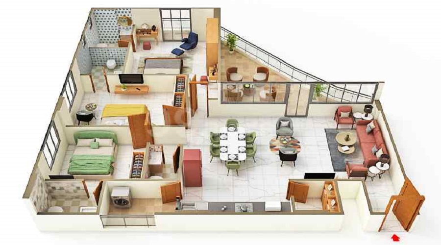 A T Eiffel Towe Floor Plan