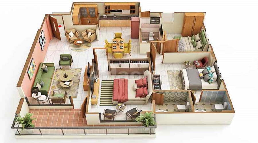 Shubham Sky Track Floor Plan