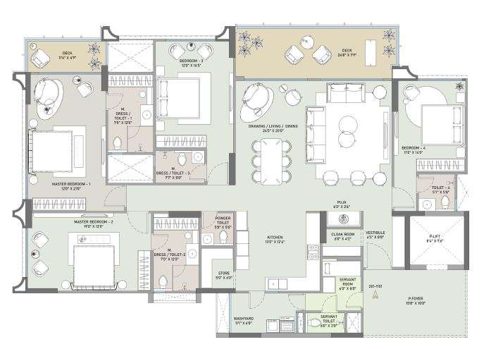 Adani Amaris Floor Plan