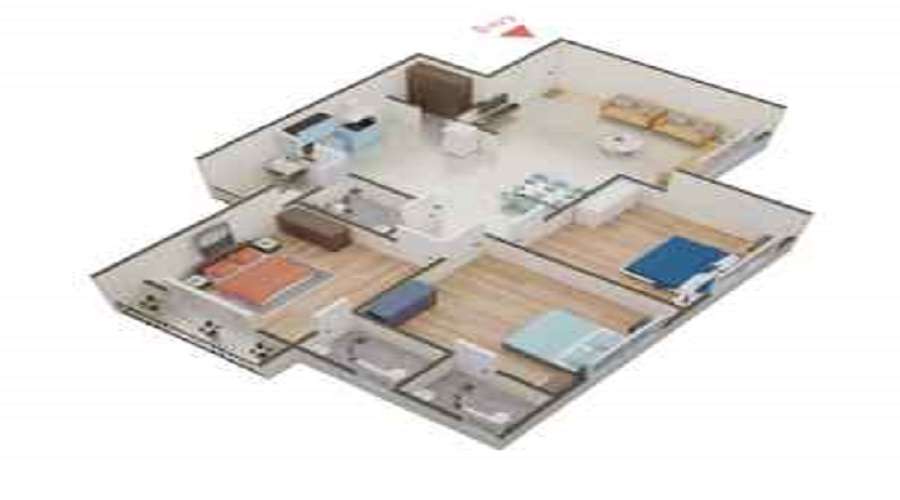 Gandhi Vraj Residency 2 Floor Plan