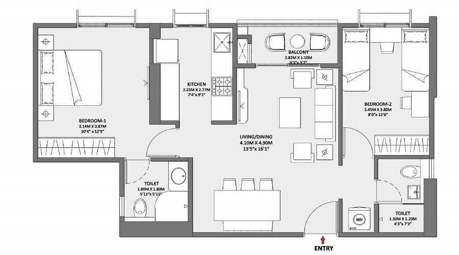 Naiknavare Central Vista Floor Plan