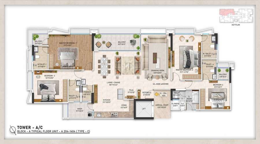 Adani The Nova Nest Floor Plan
