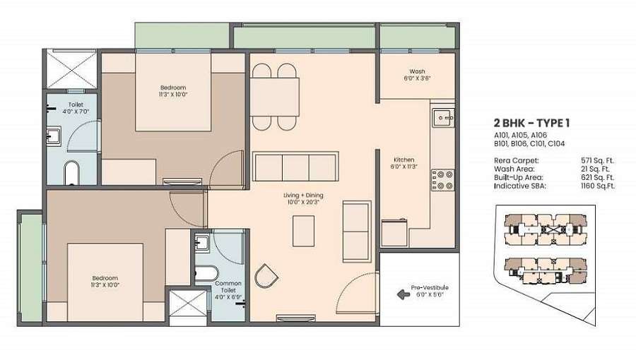 Saanvi Aarambh Prime Floor Plan