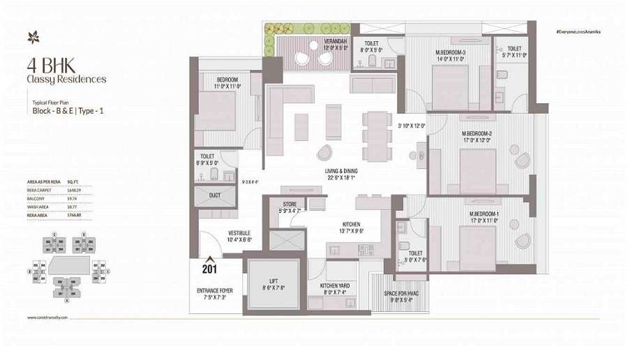 Anamika High Point Floor Plan
