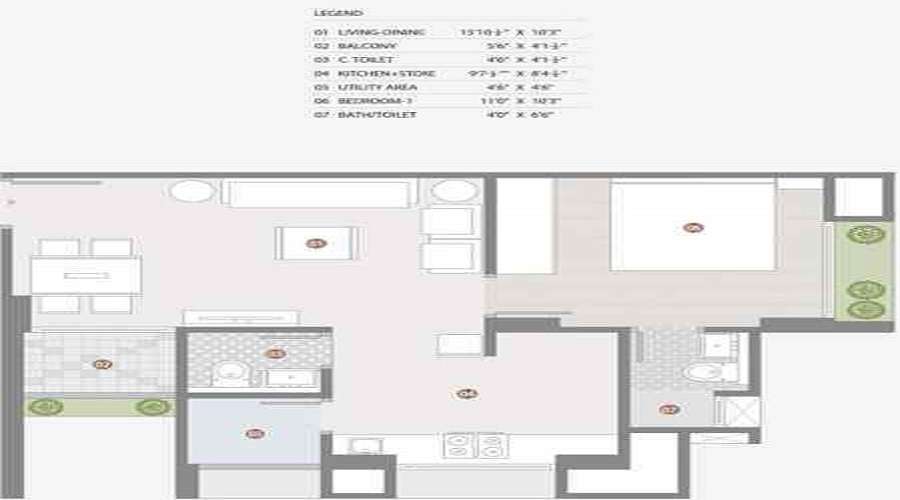 Shrushti Apartment Floor Plan