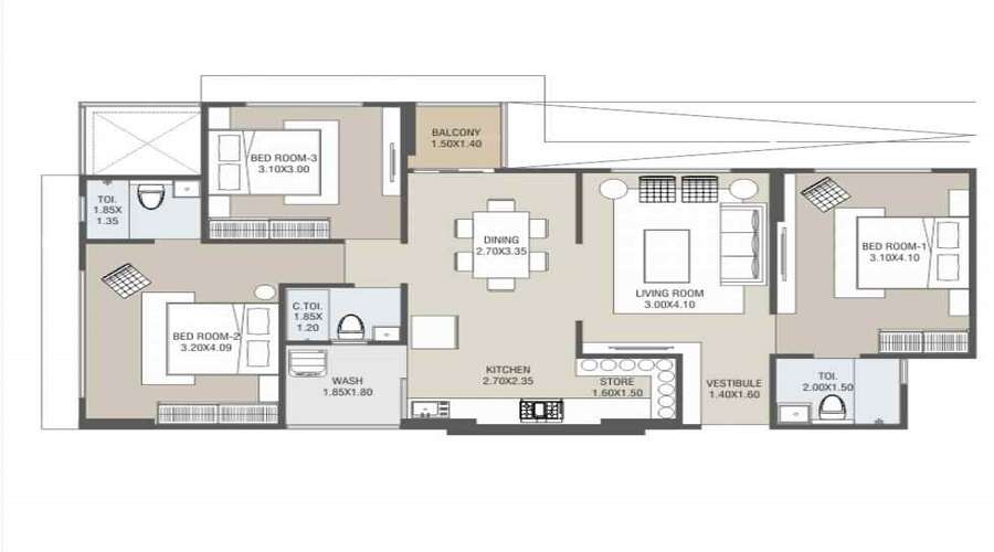 Saral Sparsh Arham Floor Plan