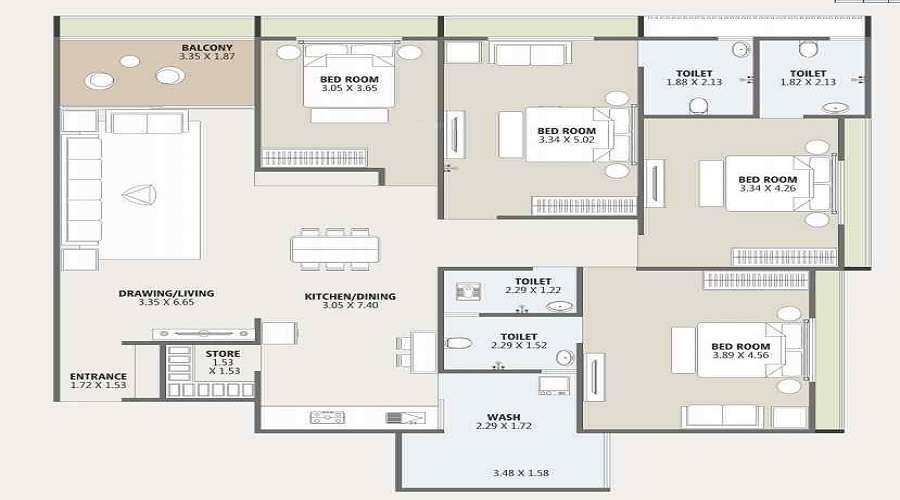 Shreeji Vihar Floor Plan