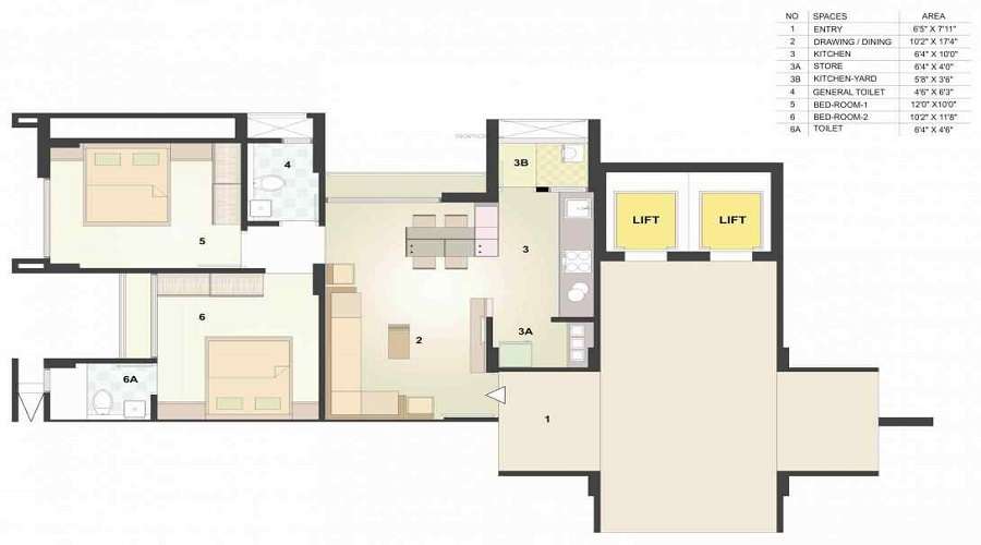 Loyal Olive Residency Floor Plan