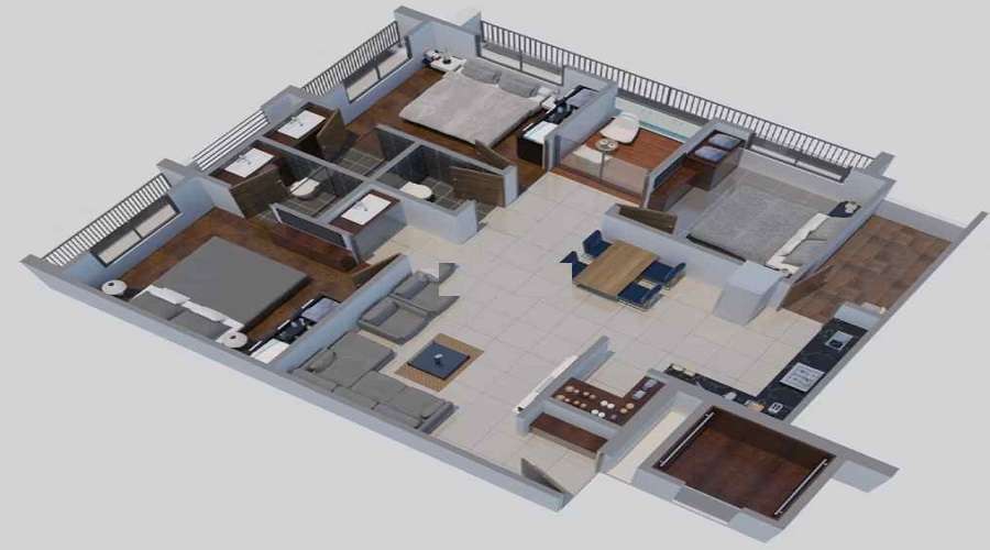 Aarinston Satyam Apartment Floor Plan