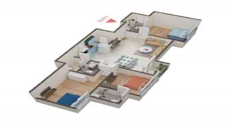 Vinayak Elysium Floor Plan