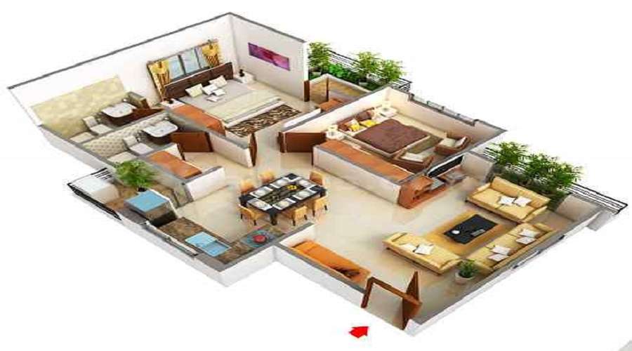 Rajhans Apple Floor Plan