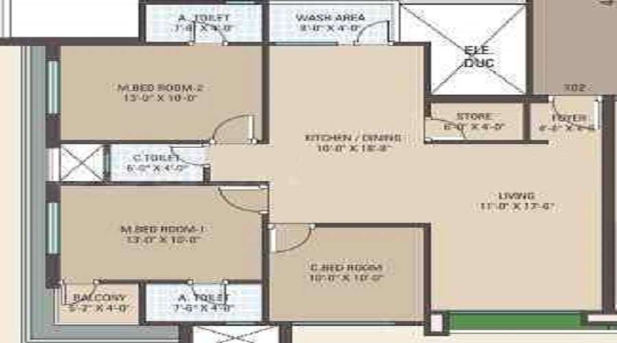 Monarch Residency Floor Plan
