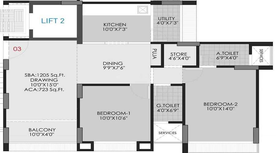 Dharmadev Swaminarayan Green City Floor Plan