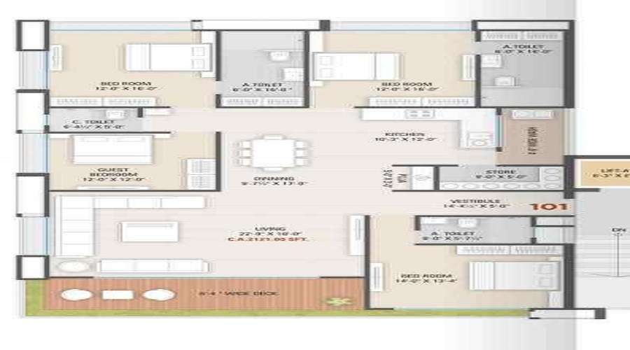 Ravani Green Serene Floor Plan