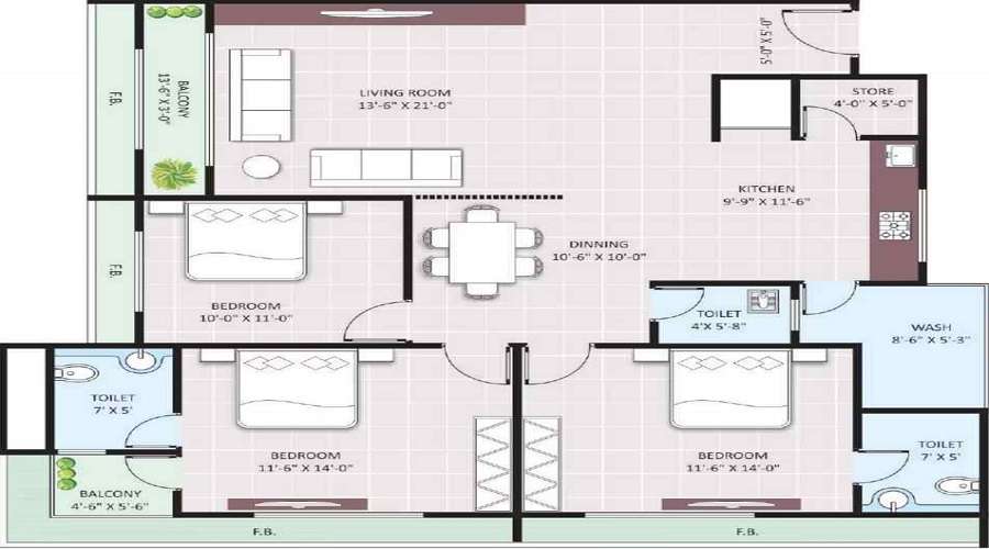 Vinayak Sarjan Luxuria Floor Plan