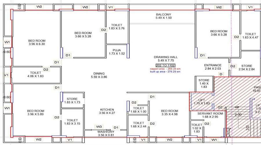 Meeraj Optima Tower Floor Plan