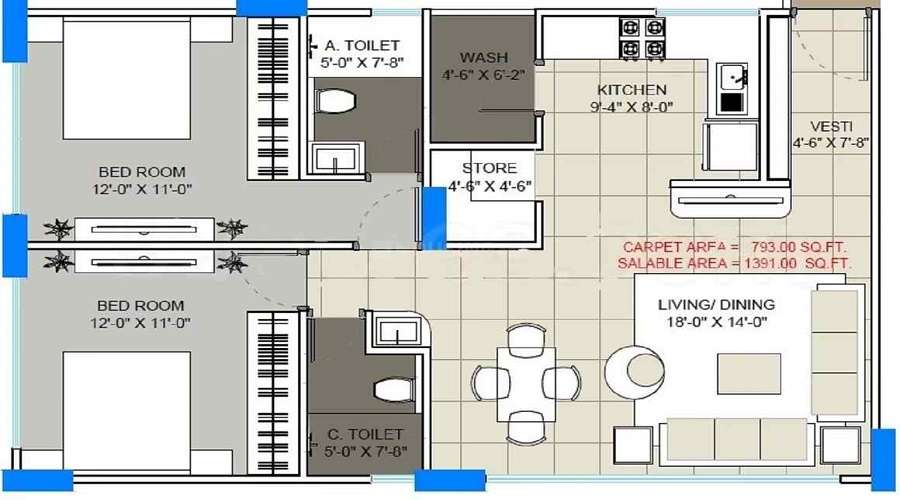 Samprati Palace Floor Plan