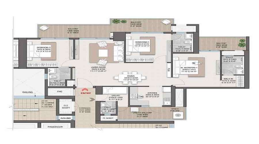 Satya Levante Residences Floor Plan