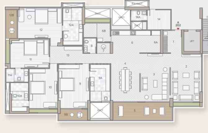 Goyal And Co Riviera Floor Plan