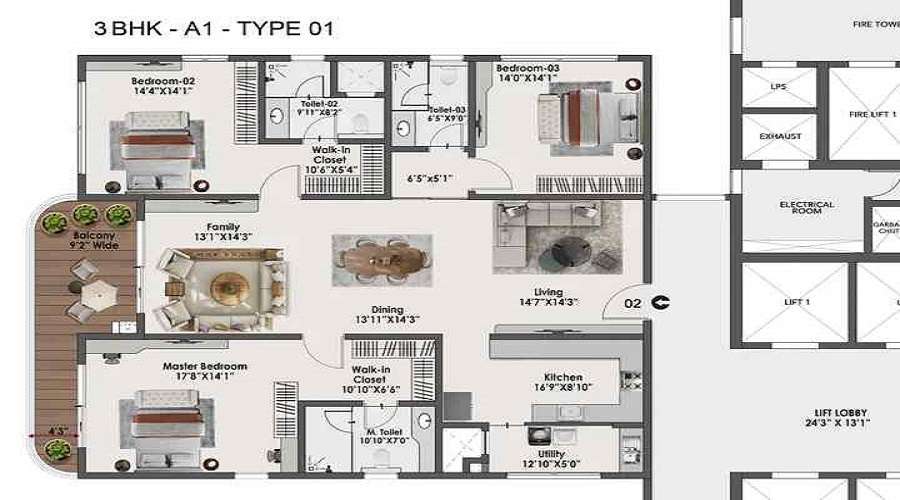 Sattva Lago Floor Plan