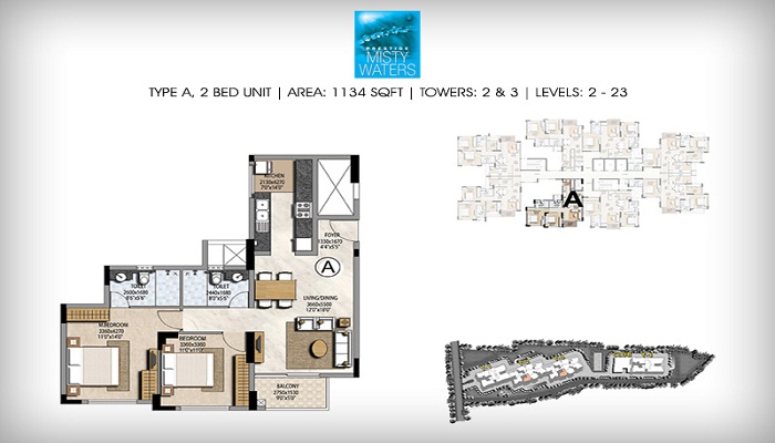 Prestige Misty Waters Phase 2 Floor Plan