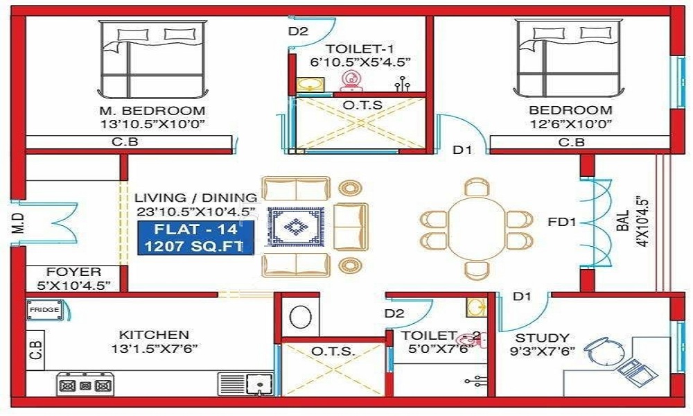 Anmol Shrusti Abhinandhan Floor Plan