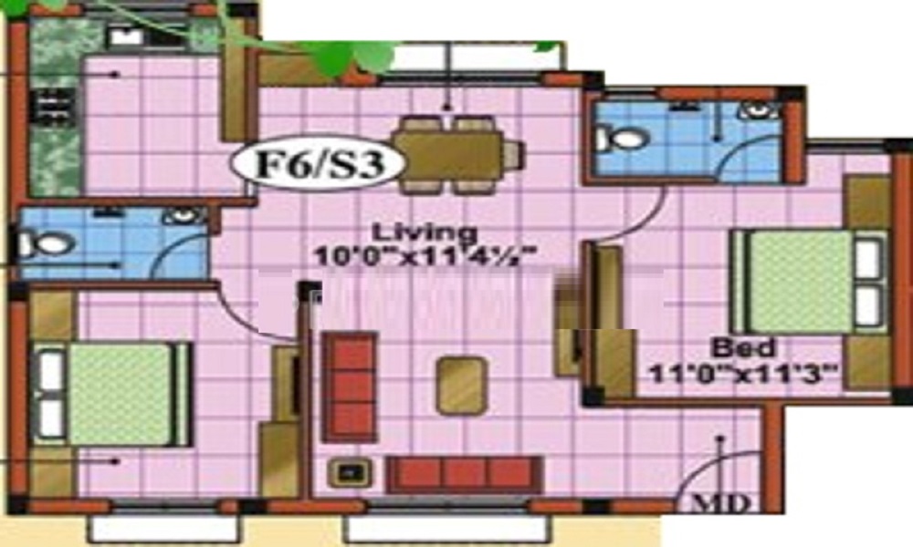 A P Anuditha Floor Plan