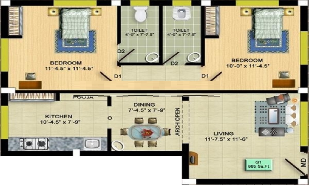 Authentic Ashvar Lotus Floor Plan