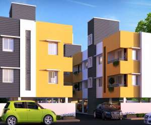 2 BHK  840 Sqft Apartment for sale in  Ruby Crest in Gowrivakkam