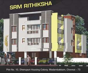 3 BHK  1173 Sqft Apartment for sale in  SRM Rithiksha in Madambakkam